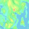 Blue Hill地形图、海拔、地势