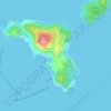 喜靈洲地形图、海拔、地势