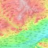 咸阳市地形图、海拔、地势