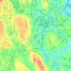 Medway地形图、海拔、地势