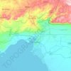 基苏木地形图、海拔、地势