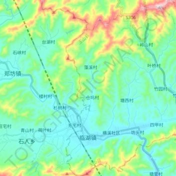 临湖镇地形图、海拔、地势
