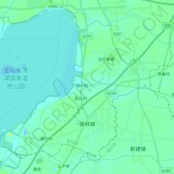 儒林镇地形图、海拔、地势