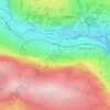 Ilkley地形图、海拔、地势