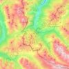 Cesana Torinese地形图、海拔、地势