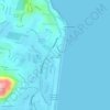 Yaroomba地形图、海拔、地势