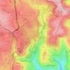 הר הבית地形图、海拔、地势