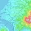 公司田溪地形图、海拔、地势