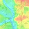 East Dundee地形图、海拔、地势