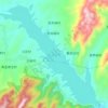 朱庄水库地形图、海拔、地势
