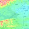 洈水水库地形图、海拔、地势