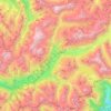 Val-Cenis地形图、海拔、地势