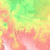 班顿杜省地形图、海拔、地势