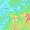 西阳镇地形图、海拔、地势