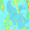 大盐湖地形图、海拔、地势