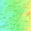 鹽水區地形图、海拔、地势