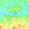 Toledo地形图、海拔、地势