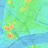 Manhattan地形图、海拔、地势