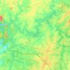 Allatoona Lake地形图、海拔、地势