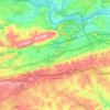 Tredyffrin Township地形图、海拔、地势