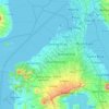 Cavite地形图、海拔、地势