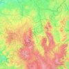 奥弗涅地形图、海拔、地势
