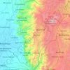 Bolívar地形图、海拔、地势