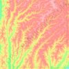 Taylor County地形图、海拔、地势