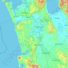 Waikato District地形图、海拔、地势