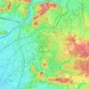 犬山市地形图、海拔、地势