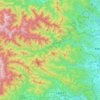 西多摩郡地形图、海拔、地势