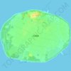 多良間島地形图、海拔、地势