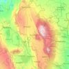 年達魯阿郡地形图、海拔、地势