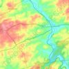 Pennsbury Township地形图、海拔、地势