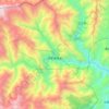 虎牙藏族乡地形图、海拔、地势