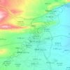 喀什市地形图、海拔、地势