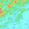 横山镇地形图、海拔、地势