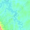 熊河水库地形图、海拔、地势