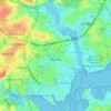 Lorient地形图、海拔、地势