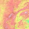 忻州市地形图、海拔、地势