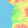 Pachalik de Safi باشوية آسفي地形图、海拔、地势