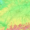 Schwaben地形图、海拔、地势