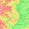 St. Louis地形图、海拔、地势