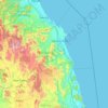广义省地形图、海拔、地势
