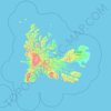 凯尔盖朗群岛地形图、海拔、地势