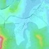 Maunawili地形图、海拔、地势