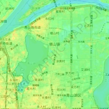 塘山镇地形图、海拔、地势