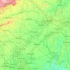 Yadkin River地形图、海拔、地势