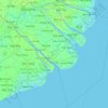 永隆省地形图、海拔、地势