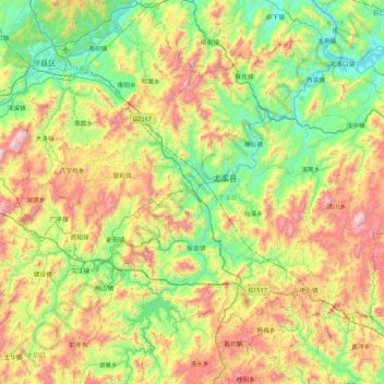 尤溪县地形图、海拔、地势